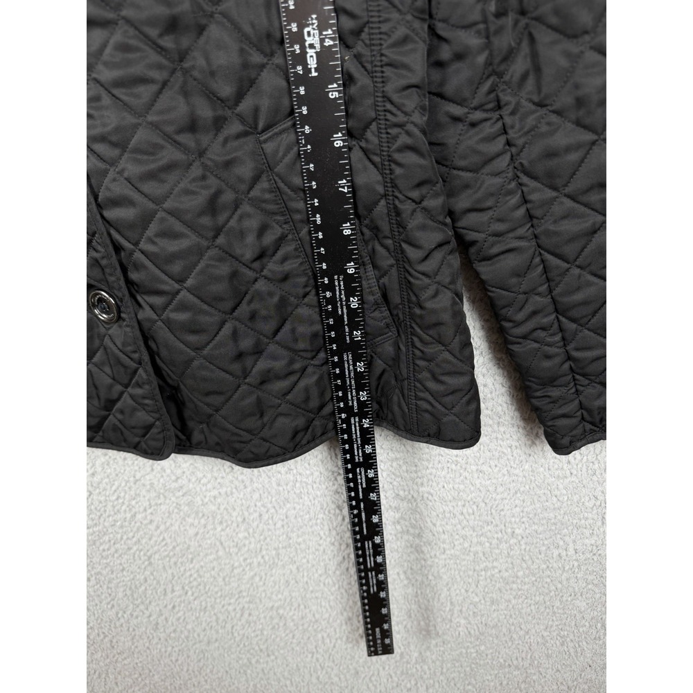Burberry Brit Women's Black Quilted Nova Check Lined Jacket Women's Sz XL - Picture 8 of 15